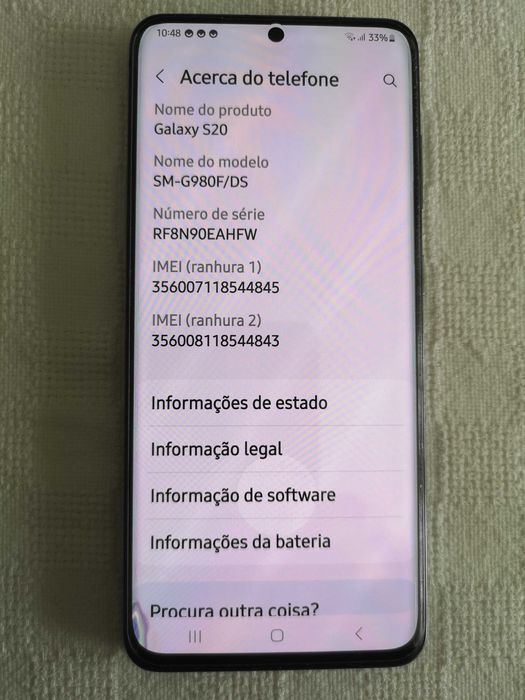 Samsung S20_8GB/128GB_ DualSim