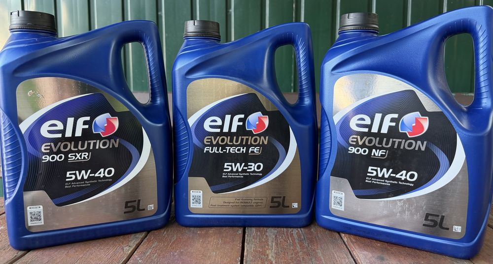 Масло 5W40 5W30 10W40 75W Elf олива