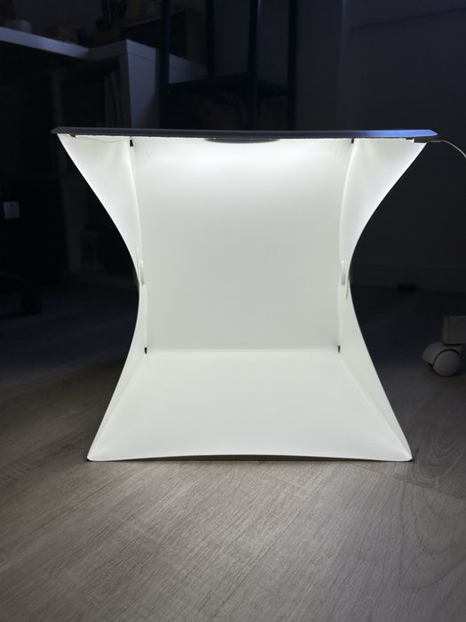 Estudio de fotografia portatil com iluminaçao regulavel
