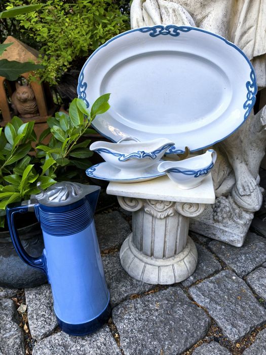 Zabytkowy dzbanek Villeroy&Boch, Mettlach, przełom XIX i XXw UNIKAT