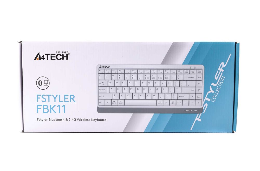 Клавіатура бездротова A4tech FBK11 White