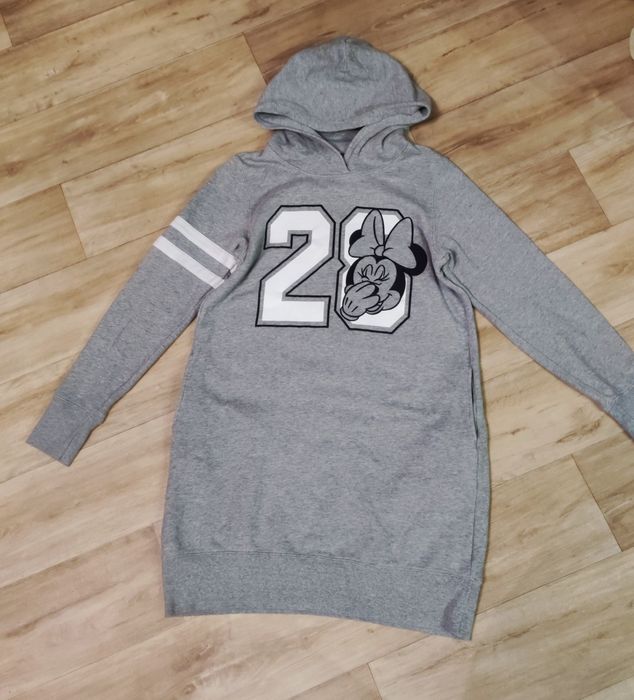 Платье тёплое на флисе, худи-платье Дисней с капюшоном,Лео туника