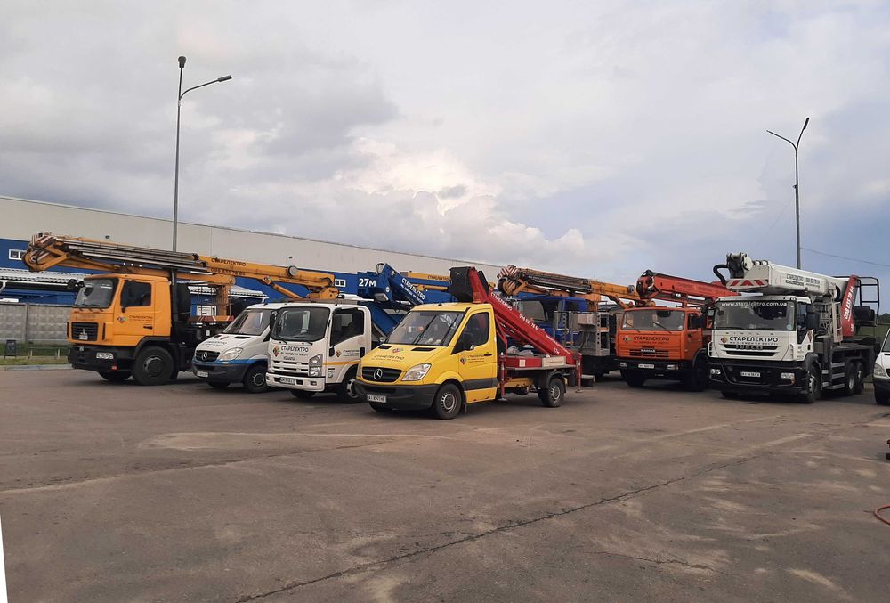 Оренда автовишок з висотою до 66 м./ Аренда автовышки