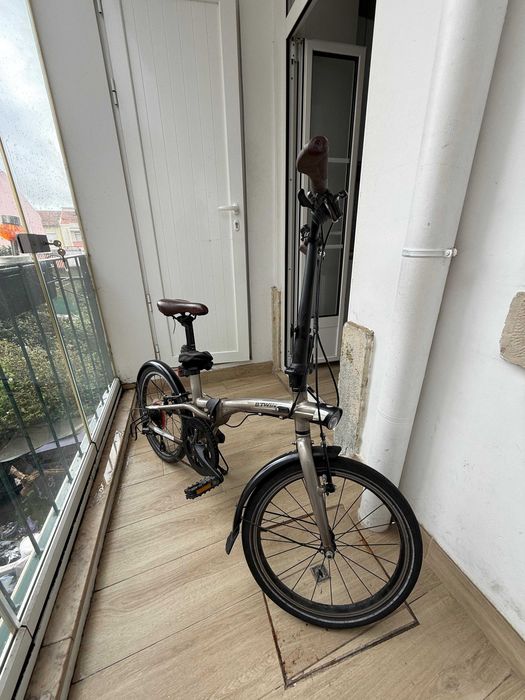 BTWIN Tilt900 Dobrável Alumínio(OFERTA bomba pneu+corrente anti-roubo)