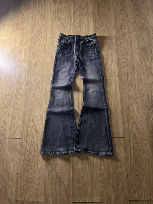Джинси flared faded jeans клеш кльош джинсы opium baggy archive