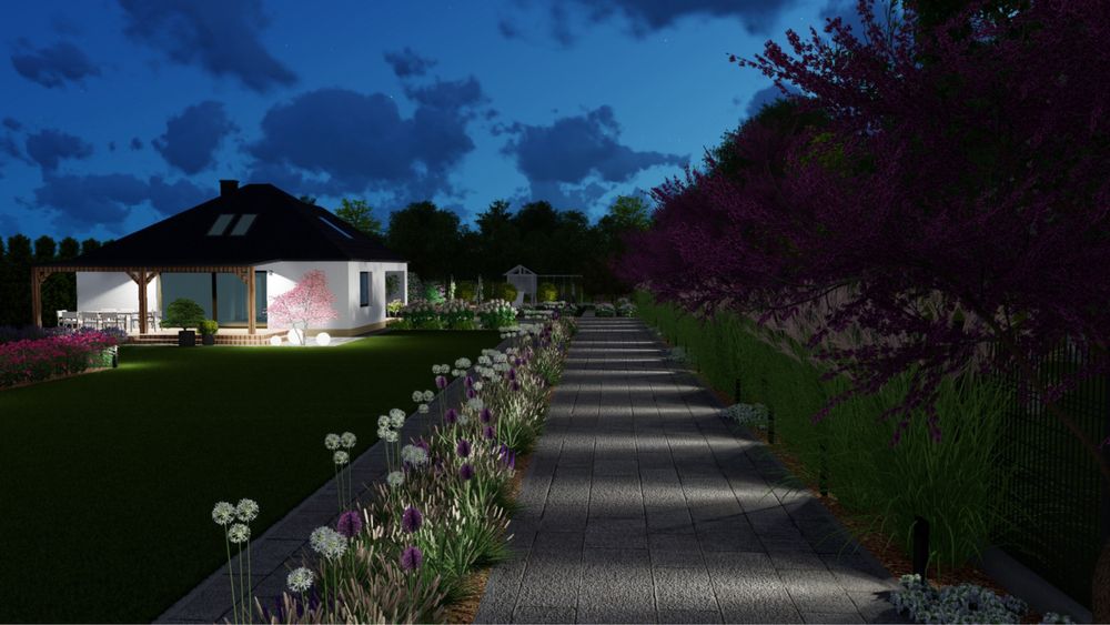 Projekt ogrodu zdalnie, wizualizacje, projektowanie rabaty