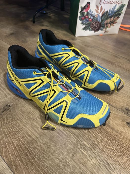 Оригинал кроссовки SALOMON advanced  SPEEDCROSS 3 желто синие 47р