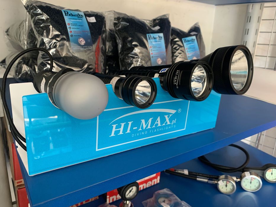 Latarka nurkowa H-17 z akumulatorem i ładowarką 3800 lm