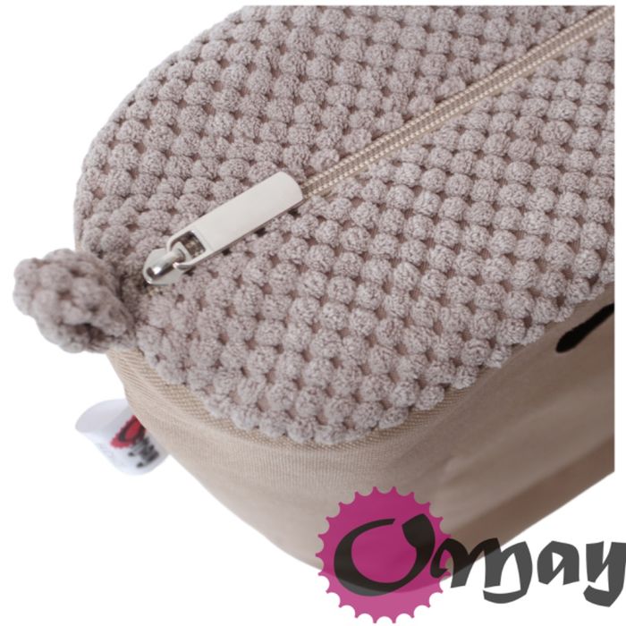 Naturalny organizer do OBAG STANDARD welur beżowy humus wnętrze OMAY