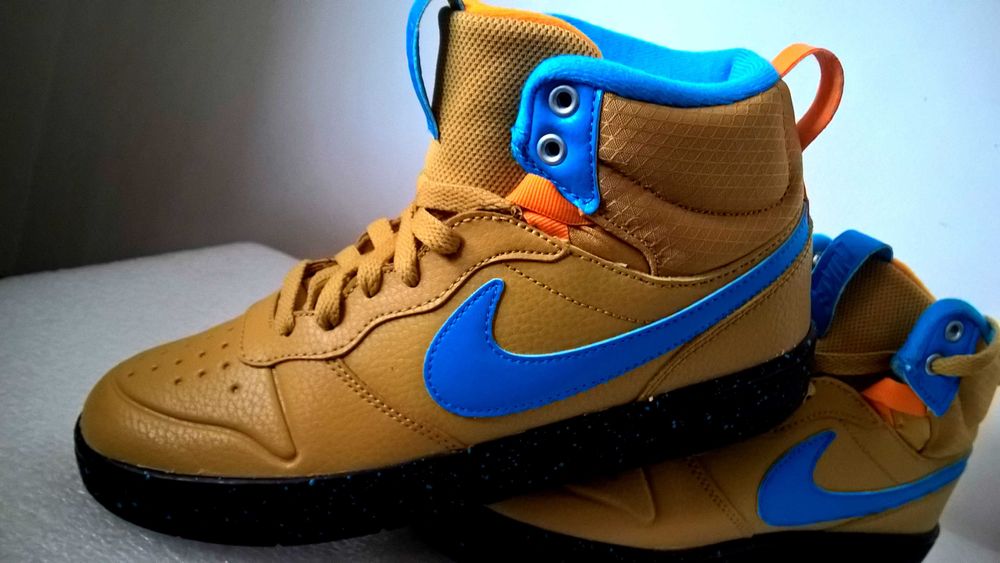 NIKE mushrooms  zółte modne  skórzane okazja