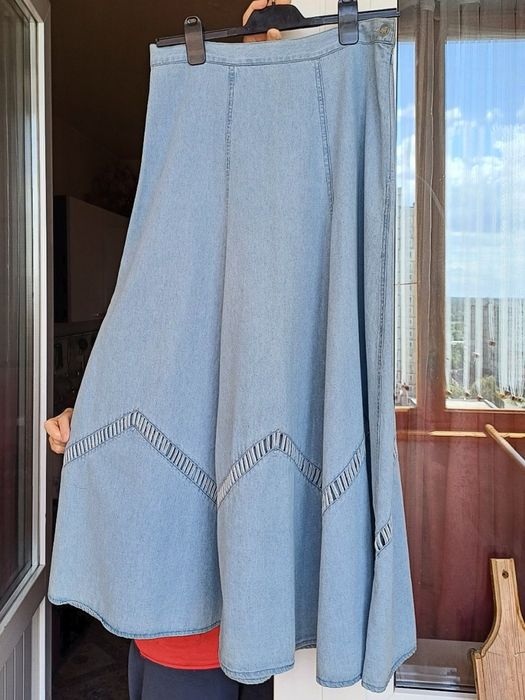 Джинсова максі спідниця Made in Italy BonaMente Casuali 100% бавовна
