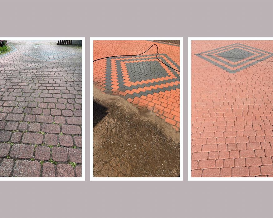Mycie wysokociśnieniowe kostki brukowej | usługi brukarskie