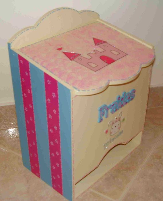 NEW - Wooden Diaper Box