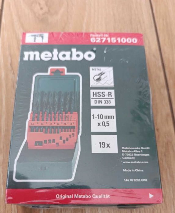 Zestaw wierteł do metalu Metabo