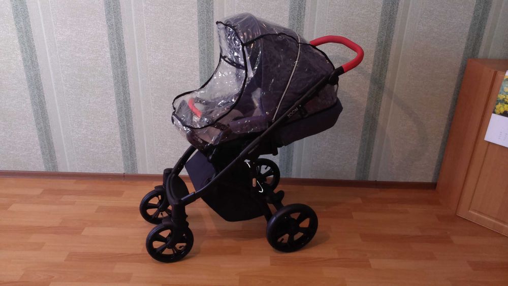 Коляска 2 в 1 Mioobaby Zoom Urban Navy/Red (Міобебі Зум)