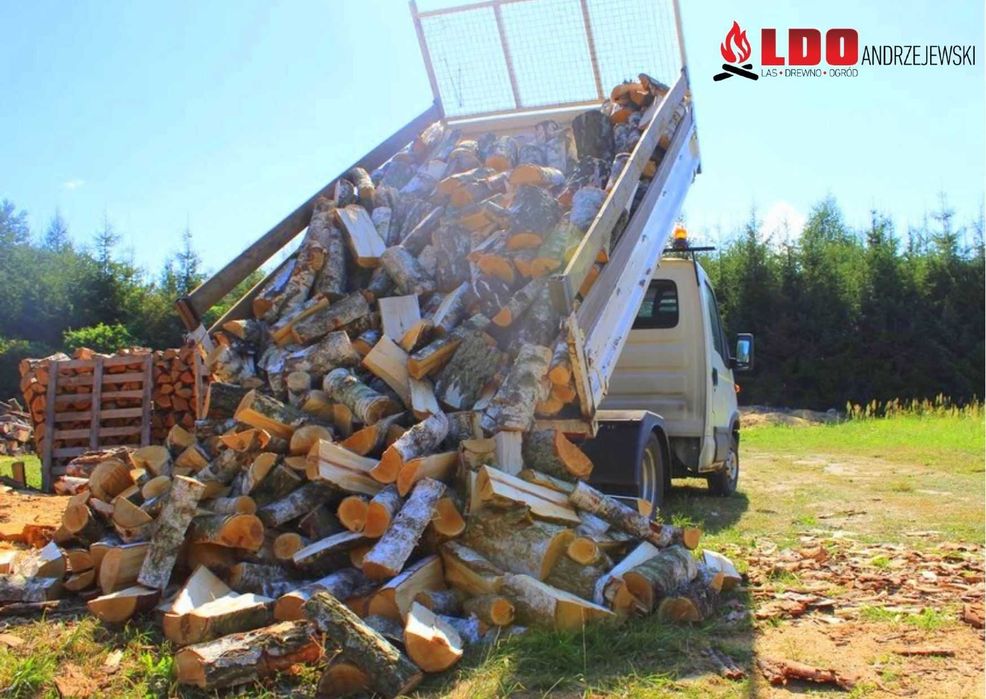 Drewno kominkowe opałowe liściaste brzoza