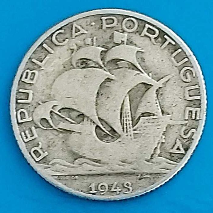 2$50 de 1943, Republica Portuguesa Prata