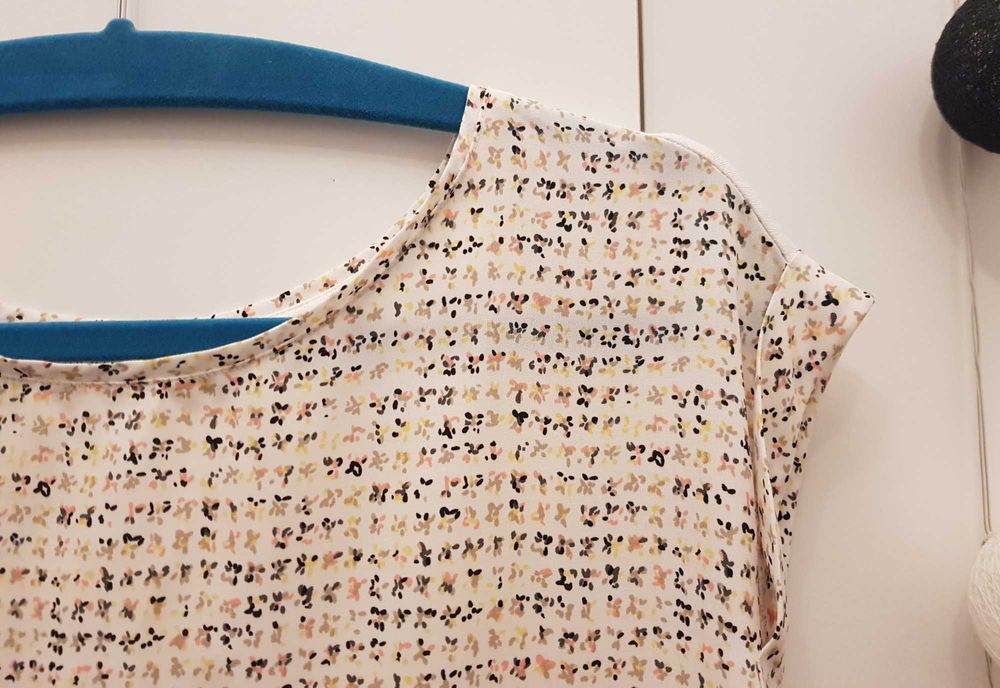 Wiosenno-letnia bluzka z łączonych materiałów Promod rozm. 40/42 L/XL