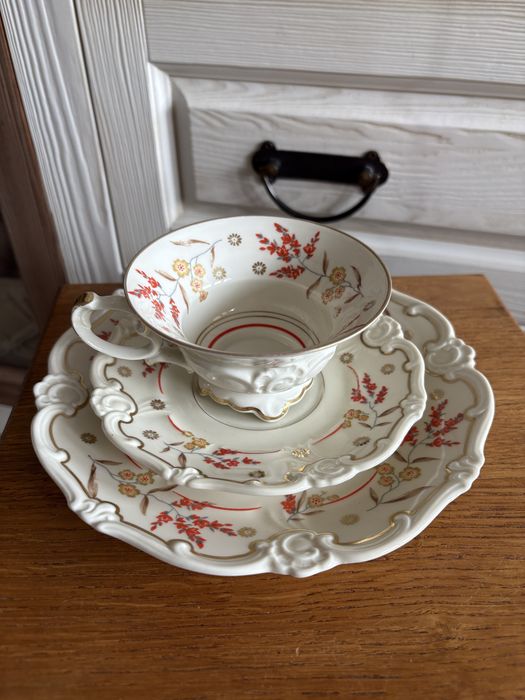 Filiżanka spodek trio porcelana Weimar
