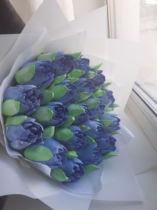 Зефирные цветы. Подарок на 8 марта. Зефир на заказ. Сладости