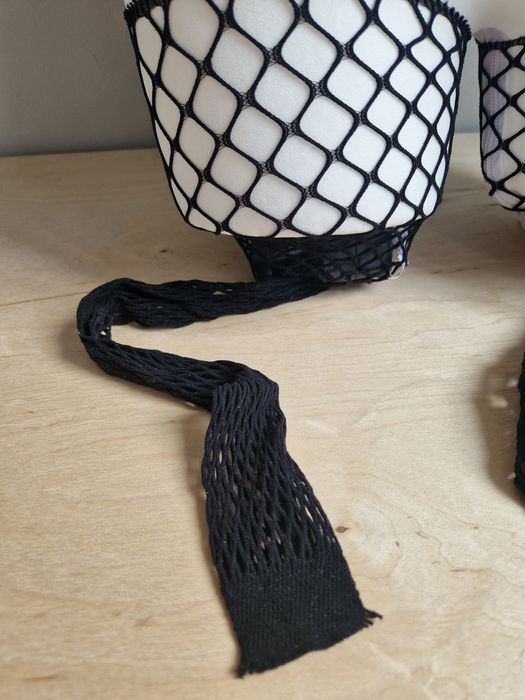 Siateczkowy komplet z pończochami