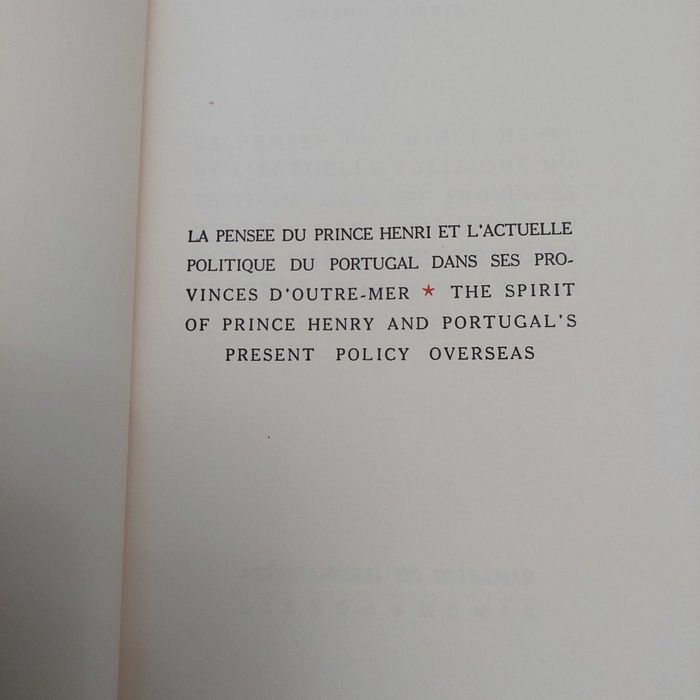La pensée du prince Henry Adriano Moreira 1960