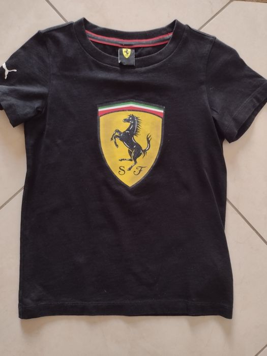 Koszulka czarna Ferrari rozm 122