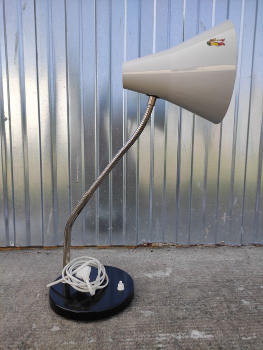 Stara lampa lampka biurkowa biurowa vintage retro art deco PRL DDR
