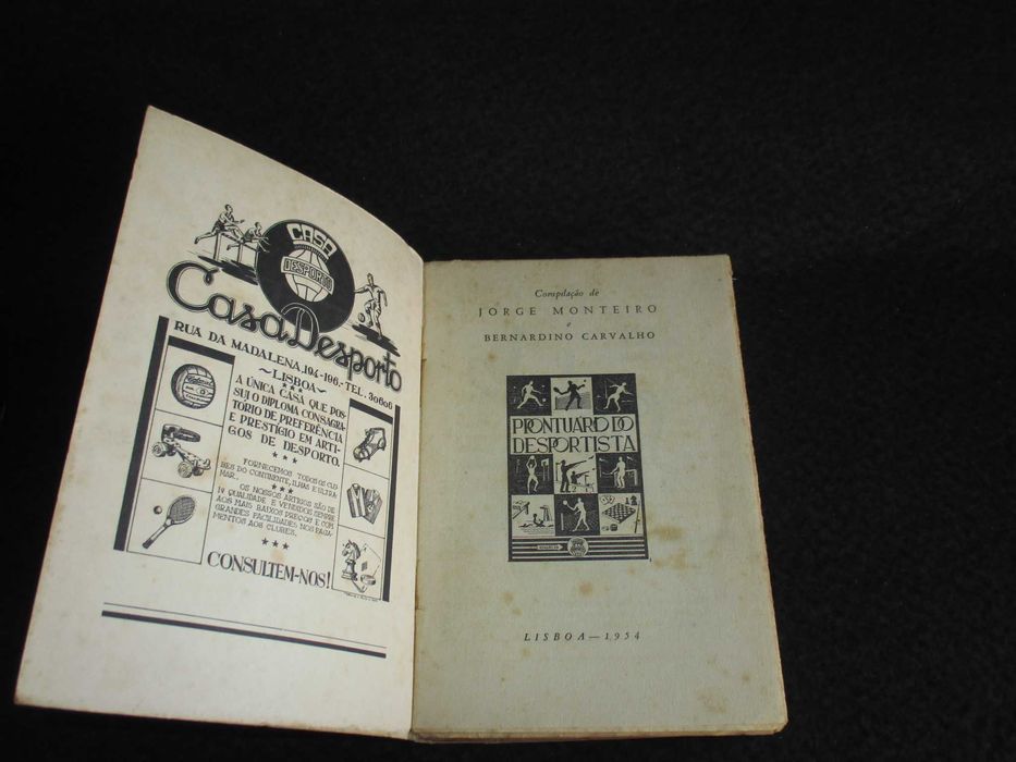 Livro Prontuário do Desportista 1954