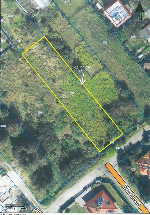 Działka niezabudowana o pow. 0,1133 ha - Kalisz ul. Dębowa