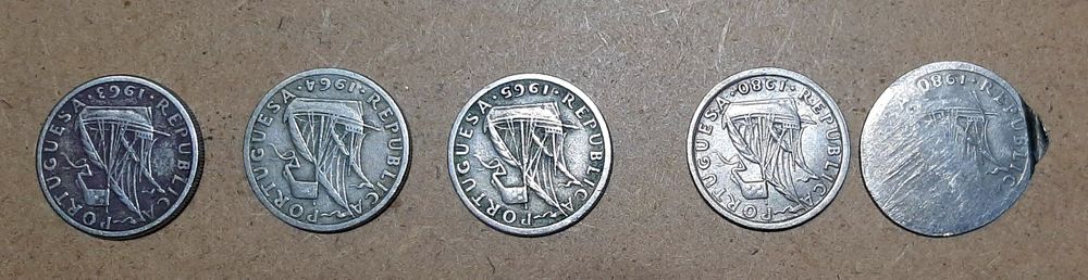 Moeda 2$50 PT Anos 1963, 1964, 1965 e 1980