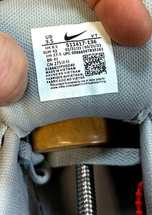 (2244) SALE Кросівки Nike Air Max сірі з чорним (43 44 45) найк