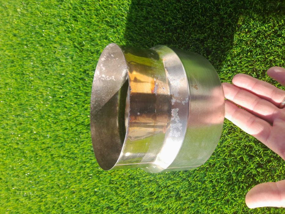 Redutor chaminé em aço inoxidável 200mm 180mm