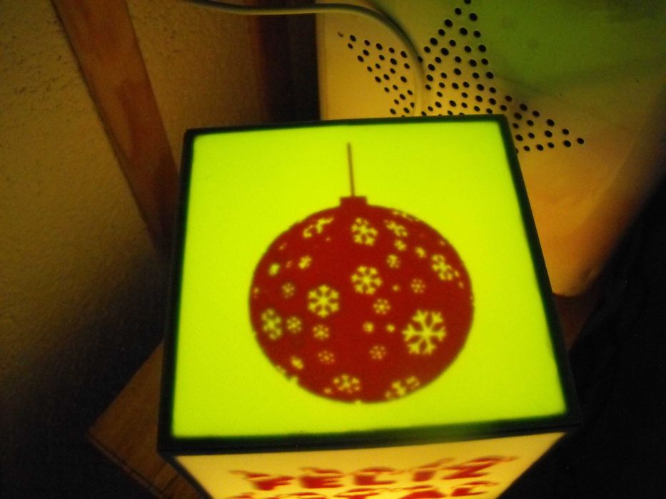 Luminária Cubo - Personalização de Natal