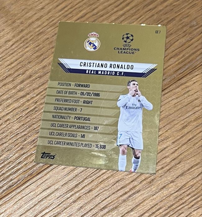 Legendarna karta Ronaldo Topps