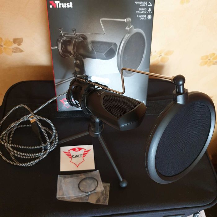 Mikrofon Trust GXT 232 - Streaming, Granie, Podcasty itd. Jak nowy !