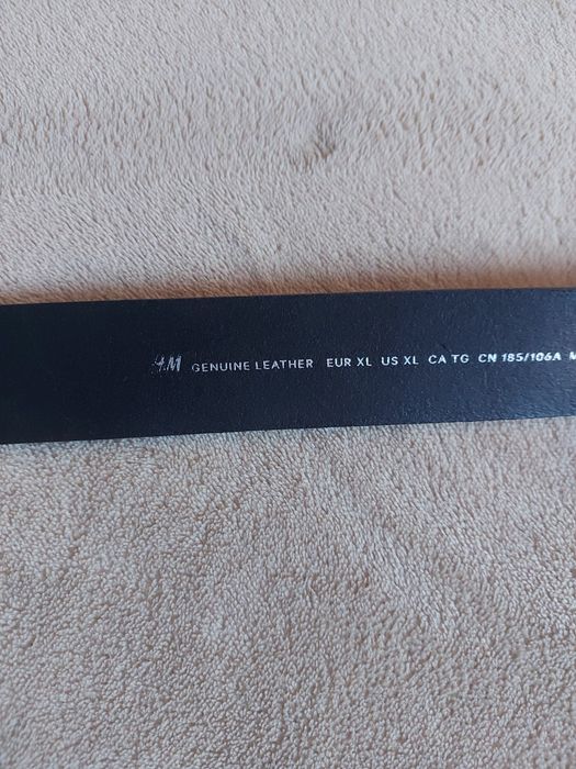 Pasek męski czarny H&M XL nowy