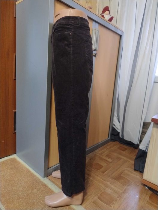 Джинсы микровельвет, цвет шоколад, размер XL - 52 - 18