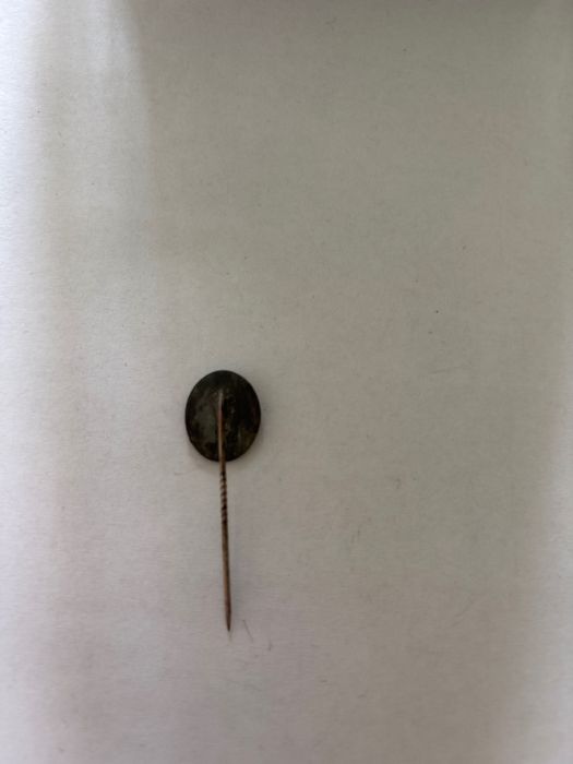 Pin de lapela feridos em combate em prata ww2