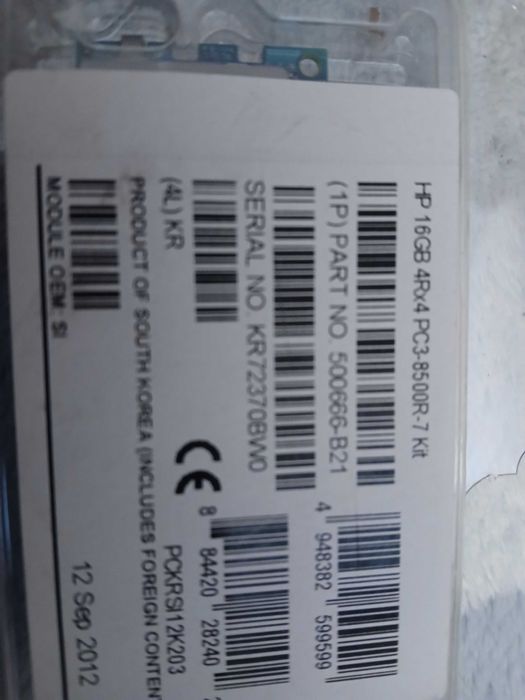 Memoria HP server Nova