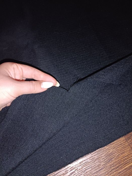 Відріз костюмної тканин в полоску напівшерстяна