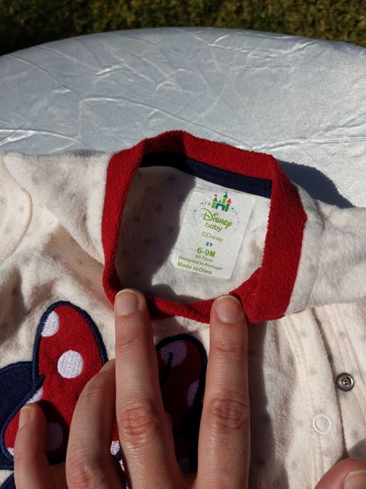 Babygrow malha polar Minnie 6-9 meses