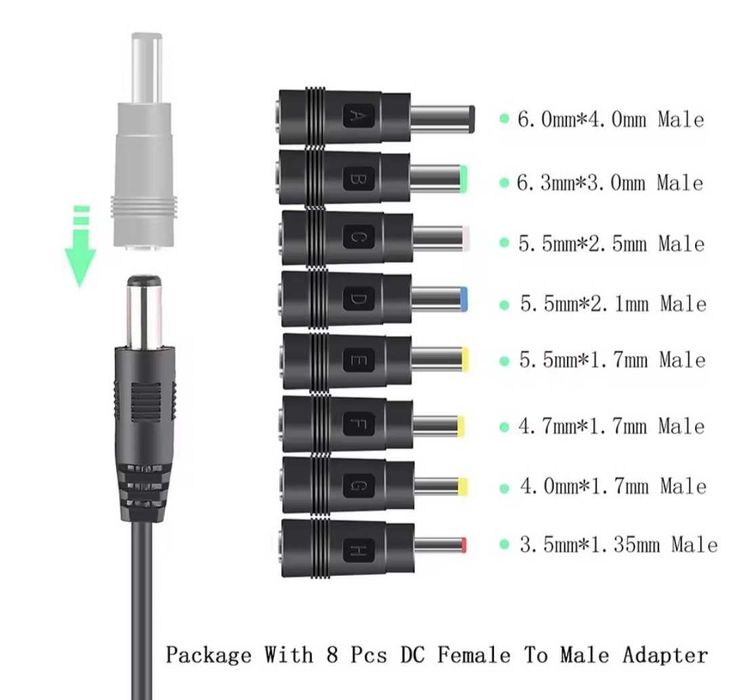 Переходник 8 шт. + кабель USB DC 5v-12v шнур для Wi-Fi роутера
