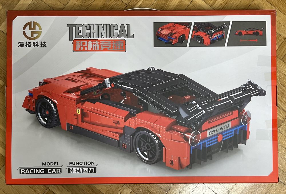 Klocki Technic al auto sportowe 649 elementów