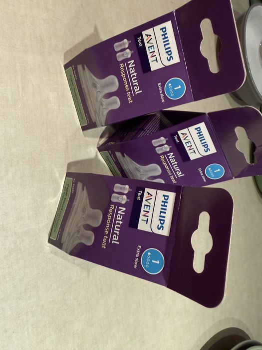 3 opakowania smoczków do butelek Philips Avent 1 Extra Slow