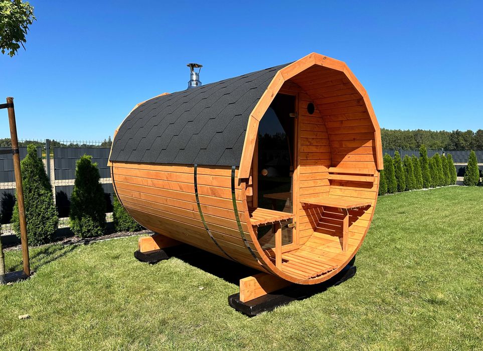 Sauna Ogrodowa Beczka do samodzielnego montażu złożenia - materiał