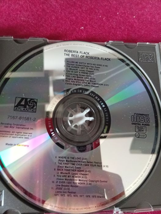 CD audio best of Roberta flack