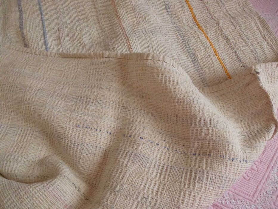 Manta de trapos do tear manual