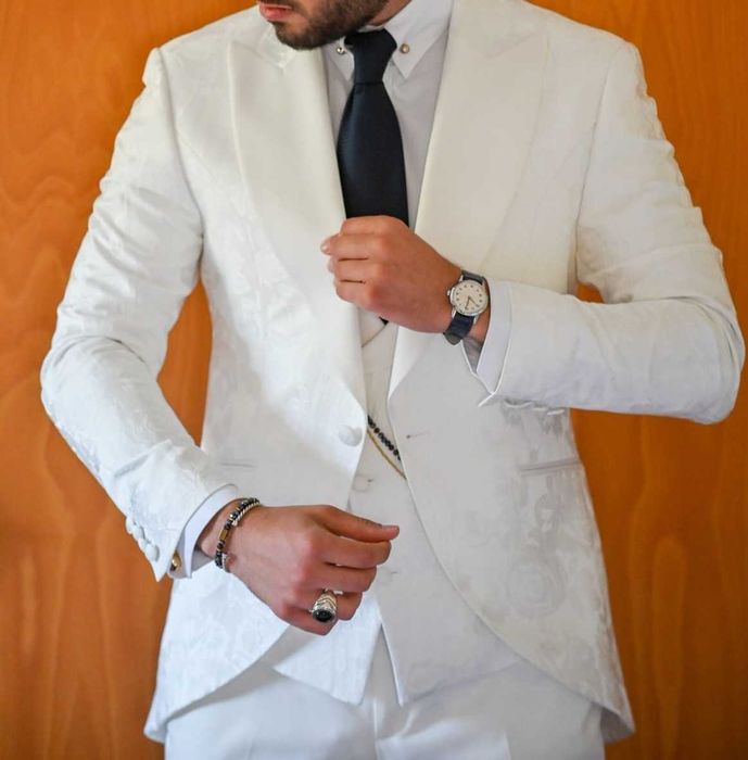 Fato noivo 3 peças branco