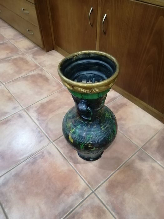 Jarra verde decorativa